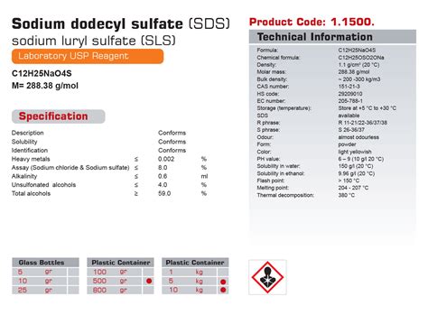 Sodium Dodecyl Sulfate Sls Neutronco