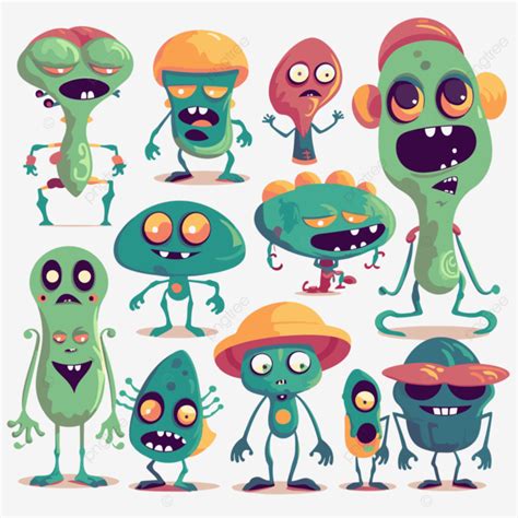 Clipart De Extraterrestres Extraterrestres Lindos En Todo Tipo De Formas Y Poses Dibujos