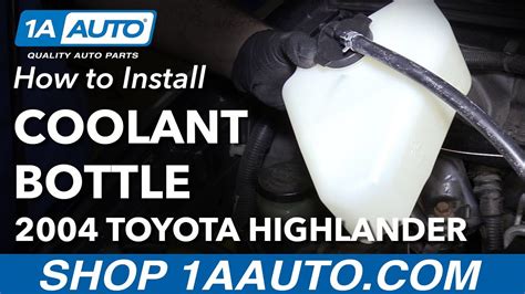 How To Replace Radiator Overflow Bottle 04 05 Toyota Highlander Youtube