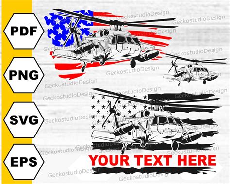 US Blackhawk Helicopter Svg Airforce Svg Helicopter Png Army Svg