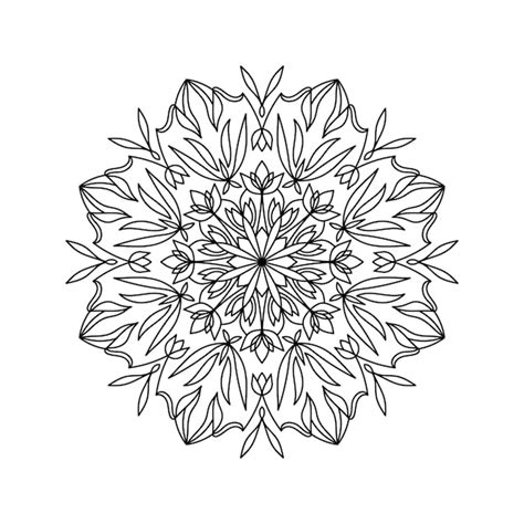 Mandala Sylwetka Wydruku Dla Doros Ych Kolorowanka Oriental Wektor