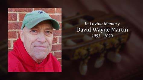 David Wayne Martin Tribute Video