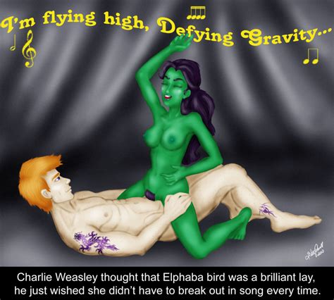 Rule 34 1girls Breasts Charlie Weasley Crossover Elphaba English Text Female Female On Top