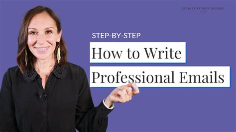 Write Professional Emails In English Step By Step Youtube