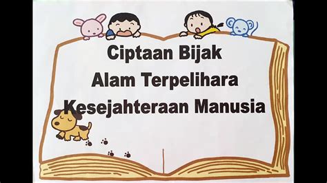 Ts Modul Ciptaan Bijak Alam Terpelihara Kesejahteraan