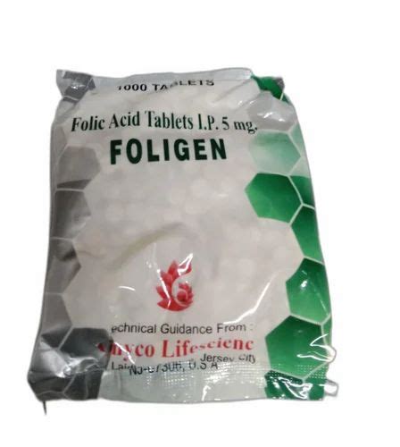 Foligen Folic Acid Tablet 5 Mg At Rs 70 Box In Mumbai Id 13626169730