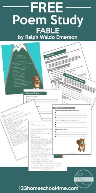 Introduce Children To Fable By Ralph Waldo Emerson With This Printable