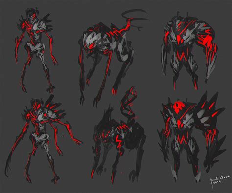 Demons concept art by Benedick Banaspeedpaint concept designs of demons