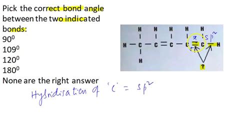 Solved C T Q Pick The Correct Bond Angle Between The Two