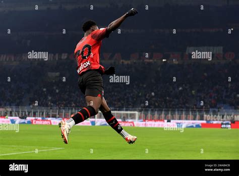 Milano Italy Nd Jan Chaka Traore Of Ac Milan Celebrates