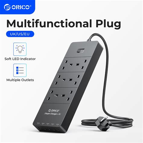 Orico Power Strip With Extension Cable Electrical Sockets With Usb