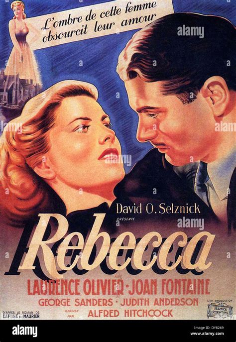 Rebecca Movie Poster Directed By Alfred Hitchcock United Stock