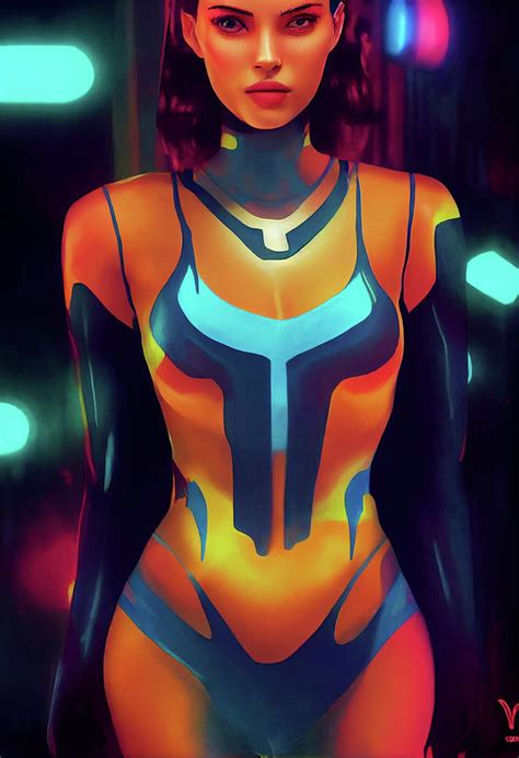 Futuristic Women Neo Digital Art By AJ Etheridge Fine Art America