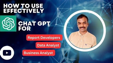 Chat Gpt For Report Developers Chat Gpt For Data Analyst How To Use