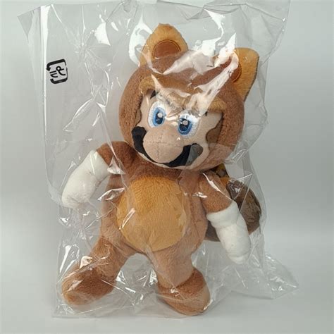 Plush Tanooki Mario Small Size Super Mario D Land Japan Brand New