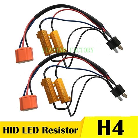 Yiastar 2PCS 50W 8Ohm Headlight Load Resistor Fog Lamps Decoder LED