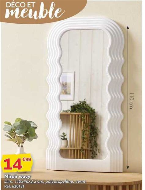 Promo Miroir Wavy Chez Gifi Icatalogue Fr