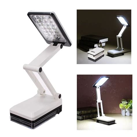 Jiguoor AC 220V Portable US Plug Powered Rechargeable LED Desk Lamp