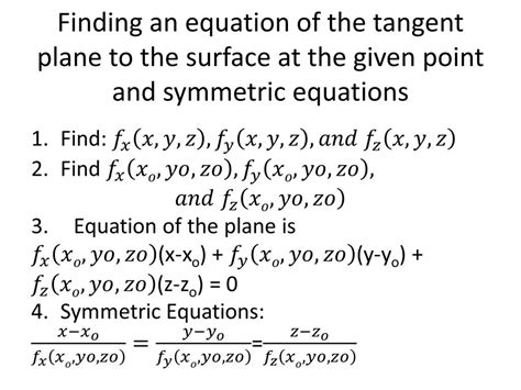 Ppt Tangent Planes And Normal Lines Powerpoint Presentation Free