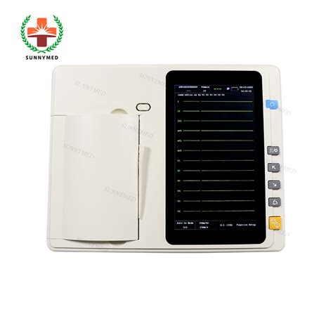 Color Lcd Display Ecg Machine Channels Lead Cardiology China