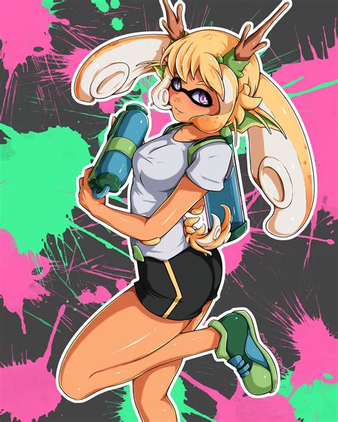 Inkling Girl By Animeflux Splatoon Know Your Meme