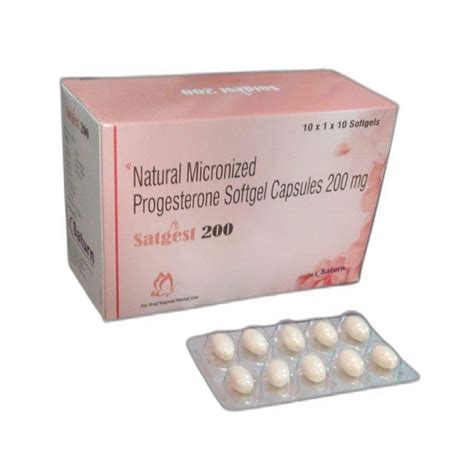 200mg Natural Micronized Progesterone Softgel Capsule Packaging Type