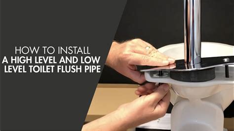 How To Install A High Level And Low Level Toilet Flush Pipe Youtube