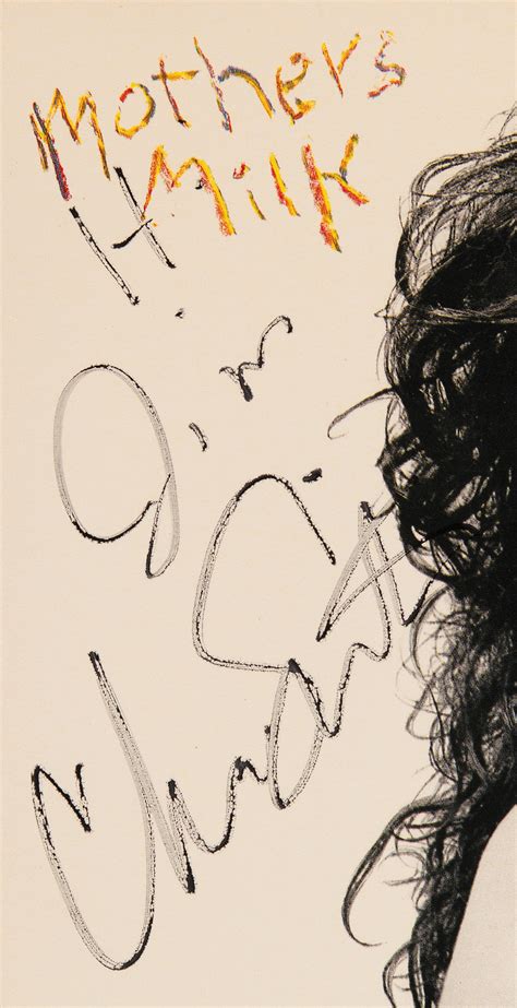 Red Hot Chili Peppers Signed Album Mothers Milk Rr Auction