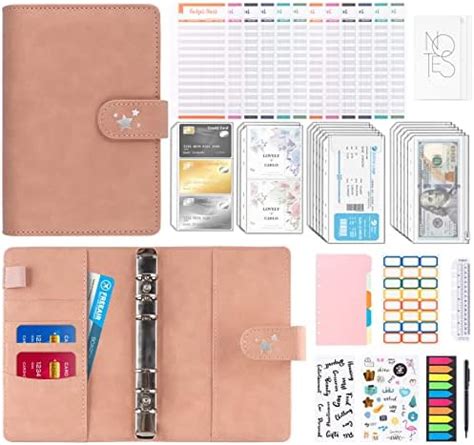 Anstore Budget Planner Notizbuch Ringbuch A Pu Leder Budget Organizer