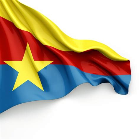 Premium Photo | Flag wallpaper of Congo Free State The with white b