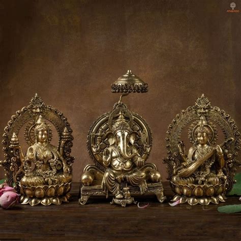 Brass ganesh lakshmi statue 40 cm big brass lakshmi ganesha statue ...