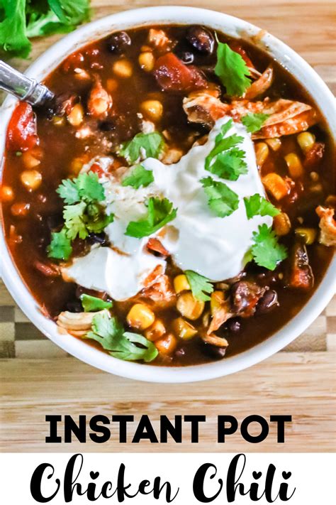 Instant Pot Chicken Chili - PinkWhen