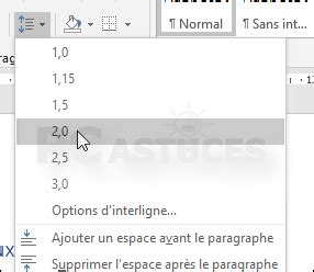 Changer Rapidement L Espacement Entre Les Lignes Word