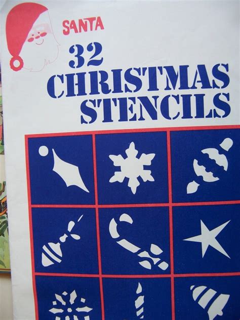 Vintage Santa Christmas Stencils