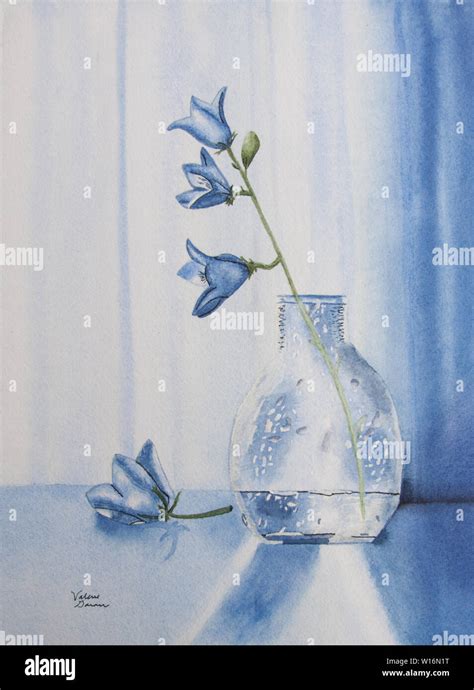 Monochromatic Flower Painting