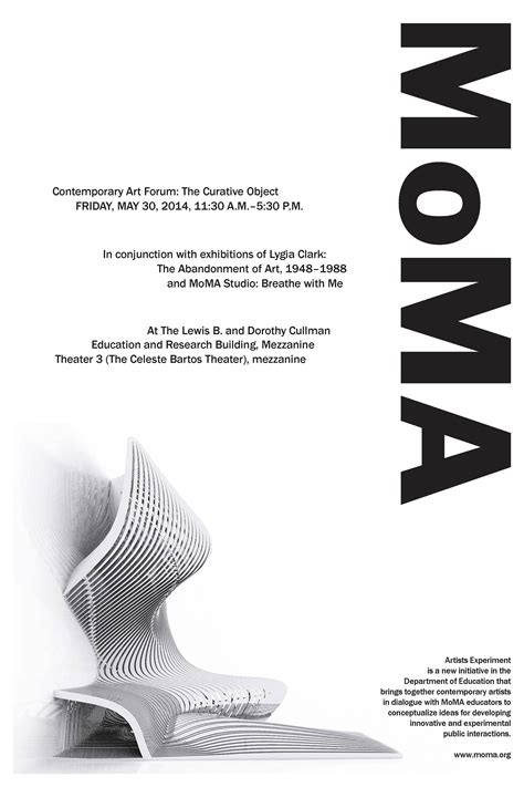 MoMA Lecture Promotional Poster :: Behance