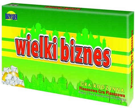 WIELKI BIZNES GRA EDUKACYJNA Rodzinna DROMADER 8548555684 Oficjalne