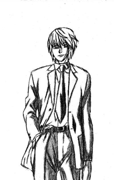 Light Yagami Full Body Drawing