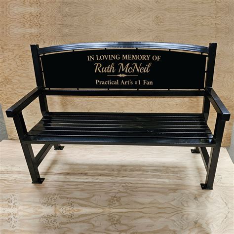 Personalized Metal Memorial Benches Memorial Benches Engraved Benc