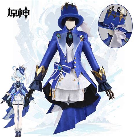 Genshin Impact Cos Furina Focalors Cosplay Costume Female Shopee