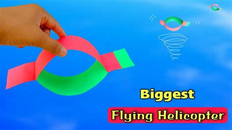 Biggest Flying Helicopter Toy Spinner Best Paper Helicopter Spinning