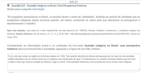 PROVA DISCURSIVA REGULAR QUESTÃO INDÍGENA NO BRASIL UMA PERSPECTIVA