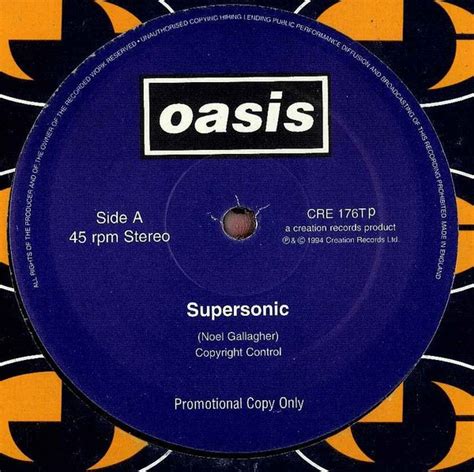 Oasis – Supersonic (1994, Vinyl) - Discogs