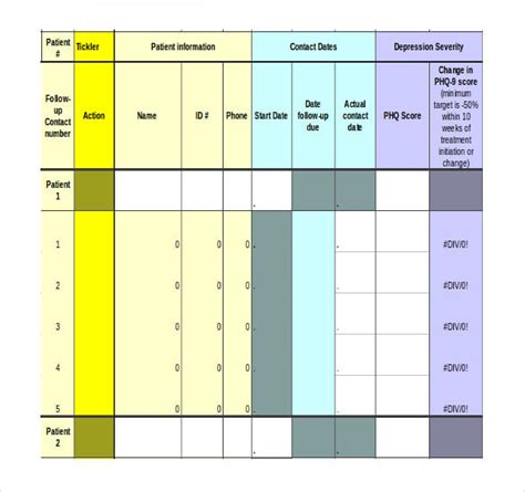 Patient Tracking Spreadsheet Template 45880 Hot Sex Picture