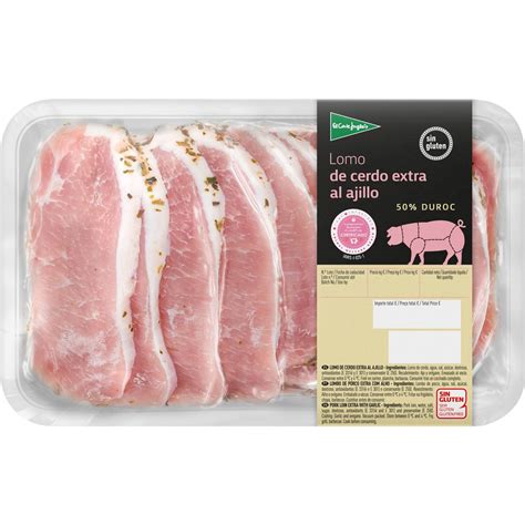 Lomo De Cerdo Extra Duroc Al Ajillo Sin Gluten Peso Aproximado