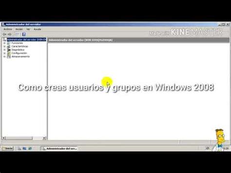 Como Crear Usuarios Y Grupos En Windows Server 2008 YouTube