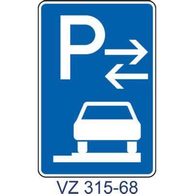 VZ 315 65 315 68 Parken auf Gehwegen gemäß StVO