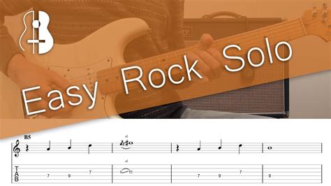 Easy Rock Solo Play Along With Tabs Youtube