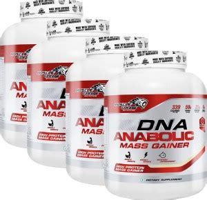 Muscle Garage DNA ANABOLIC MASS GAINER 1 KG PACK OF 4 Weight Gainers