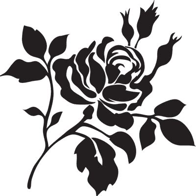 Printable Rose Stencils - ClipArt Best